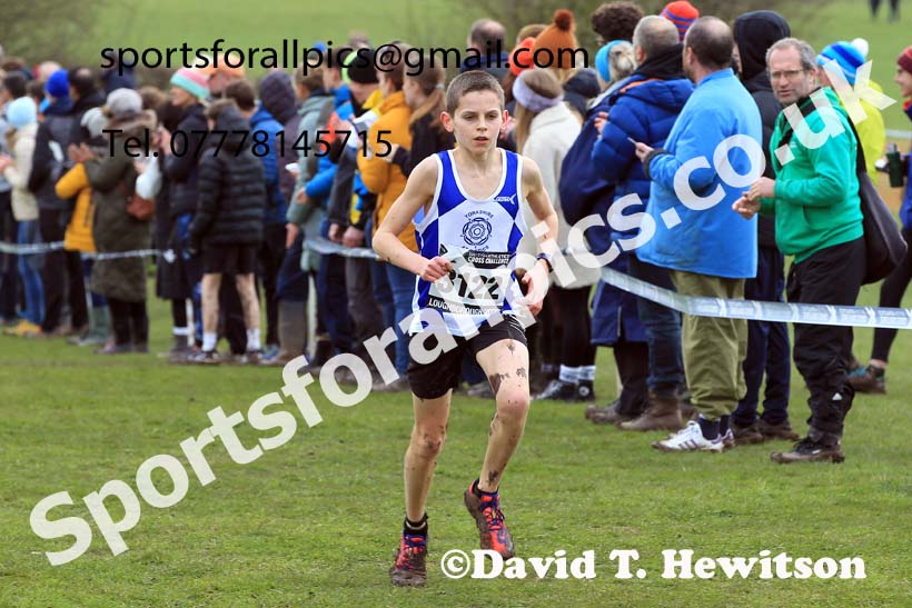 Boys Under-13s 2023 UK CAU Inter Counties Cross Country Champs, Prestwold Hall, Loughborough. Photo: David T. Hewitson/Sports for All Pics
